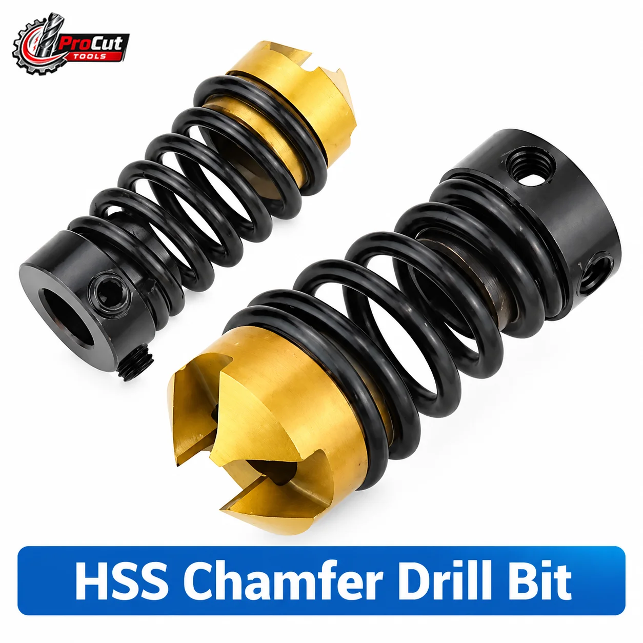 HSS Chamfer Drill Bit Deburring Compound Cutter Straight Flute Tapping Burr Removal Tool