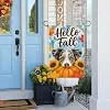 NGZ Aussie Shepherd Fall Pumpkin Garden Flag 12x18 Inch Linen for Autumn llz