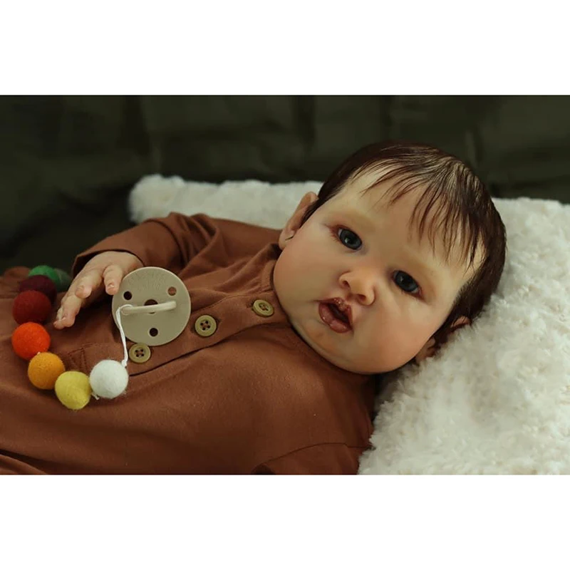 

24inch Reborn Doll Kit Blue Sparrow with Rooted Hair Unfinished Already Painted DIY Parts