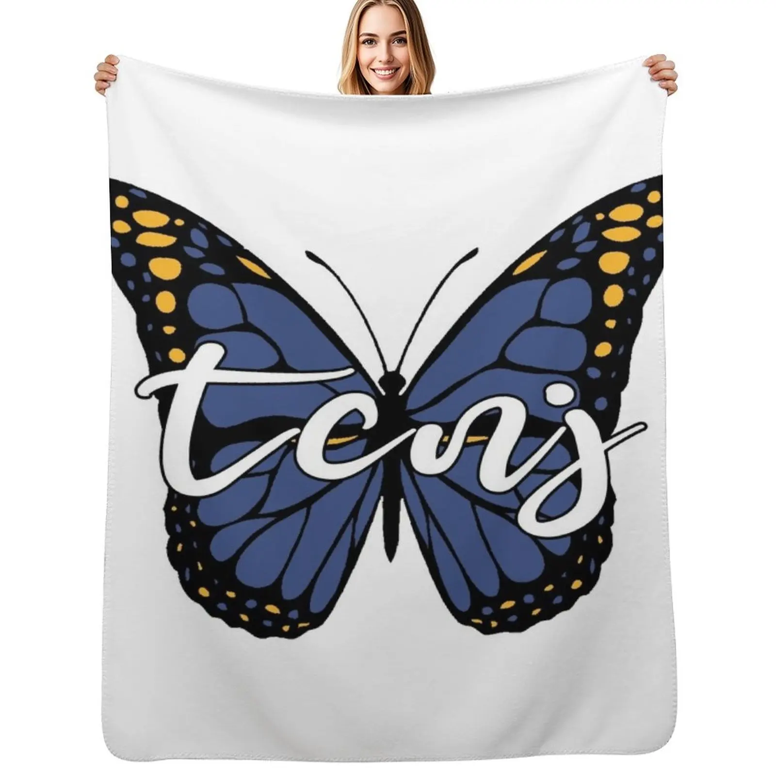 TCNJ Butterfly Throw Blanket Sofa Quilt Personalized Gift Fashion Sofas Plaid Moving For Baby Blankets