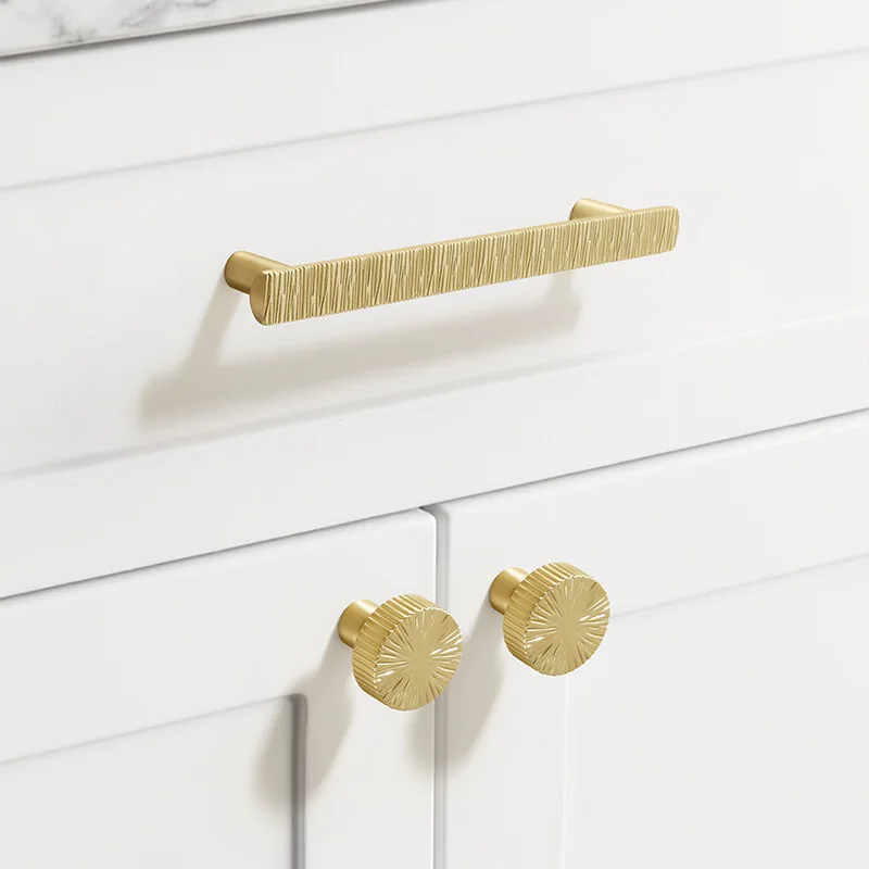 High-end Handmade Hammered Texture Kitchen Cabinet Storage Handles Wardrobe Closet Door Pulls Drawer Knobs Furniture Handles
