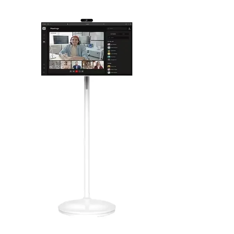32 Inch Android 13 Smart TV 6GB+64GB LED Por Television for Home Gym Entertainment White Mini Screen with Stand