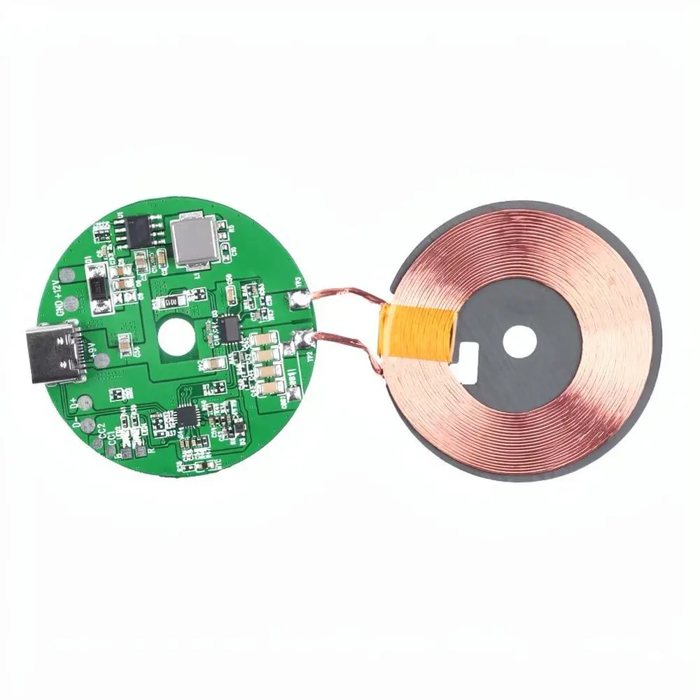 High Efficiency 20W Wireless Power Transmitter Module Type C Port DIY Invisible Charging For Mobile Phone Desktop Fit