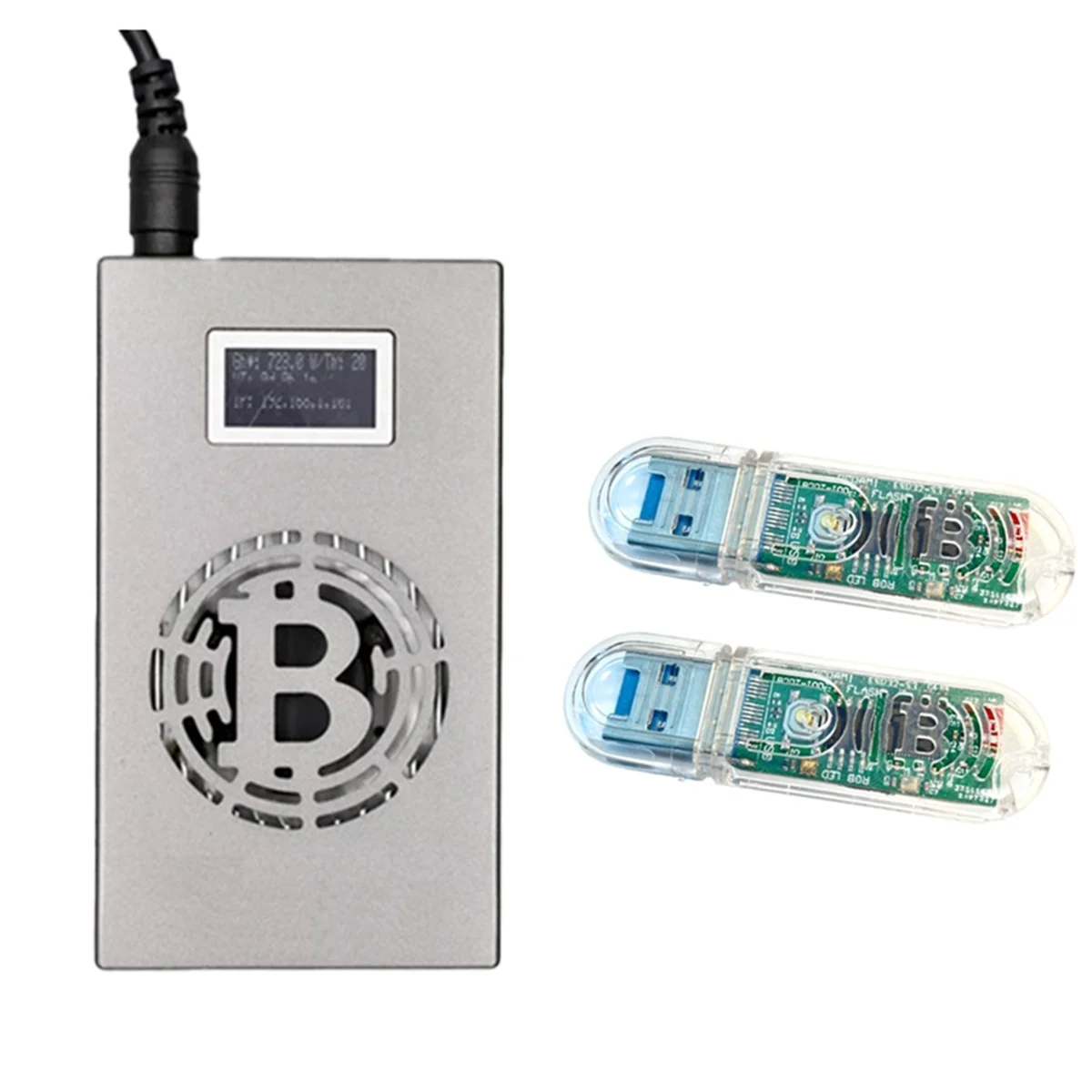 Super Sale LV06 BTC SOLO Miner 500GH/S+2xUSB BTC SOLO Lottery Miner BM1366 SHA256 Silent Miner Crypto Miner