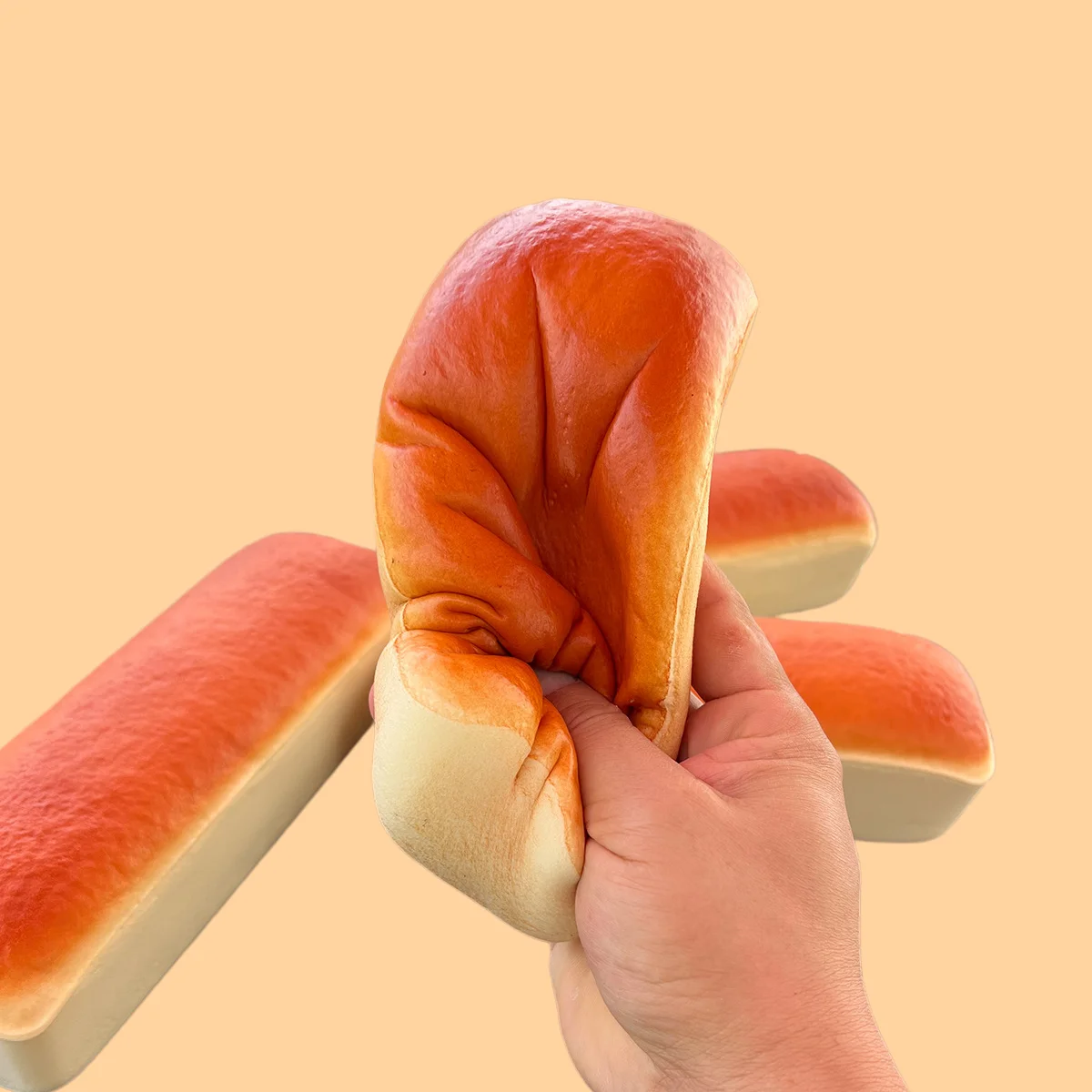 Long Cheese Cake Bread Squishy Slow Rising Soft PU Foam Stress Relief Squeeze Toy Kawaii Bread Cake Gift