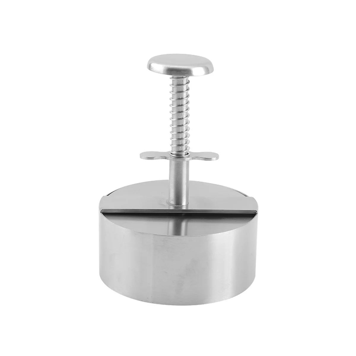 Hamburger Patty Maker Press 304 Stainless Steel Non-Stick Round Manual Rice Ball Mold Thickness Adjusted Kitchen Tool