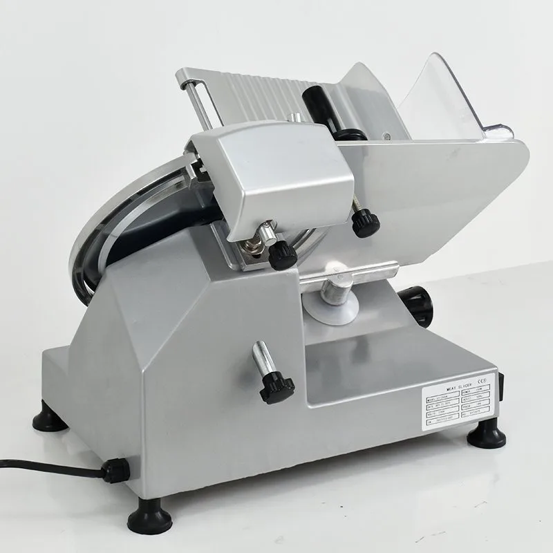 Semi-Automatic Meat Slicer Machine 8 Inch Stainless Steel Blade Thickness Adjustable for Deli Restaurant Butcher Shop