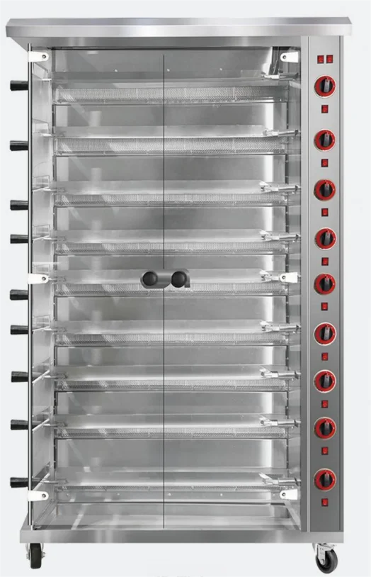 Commercial new stainless steel electric gas rotary barbecue restaurant food store shopping mall grilled chicken shop