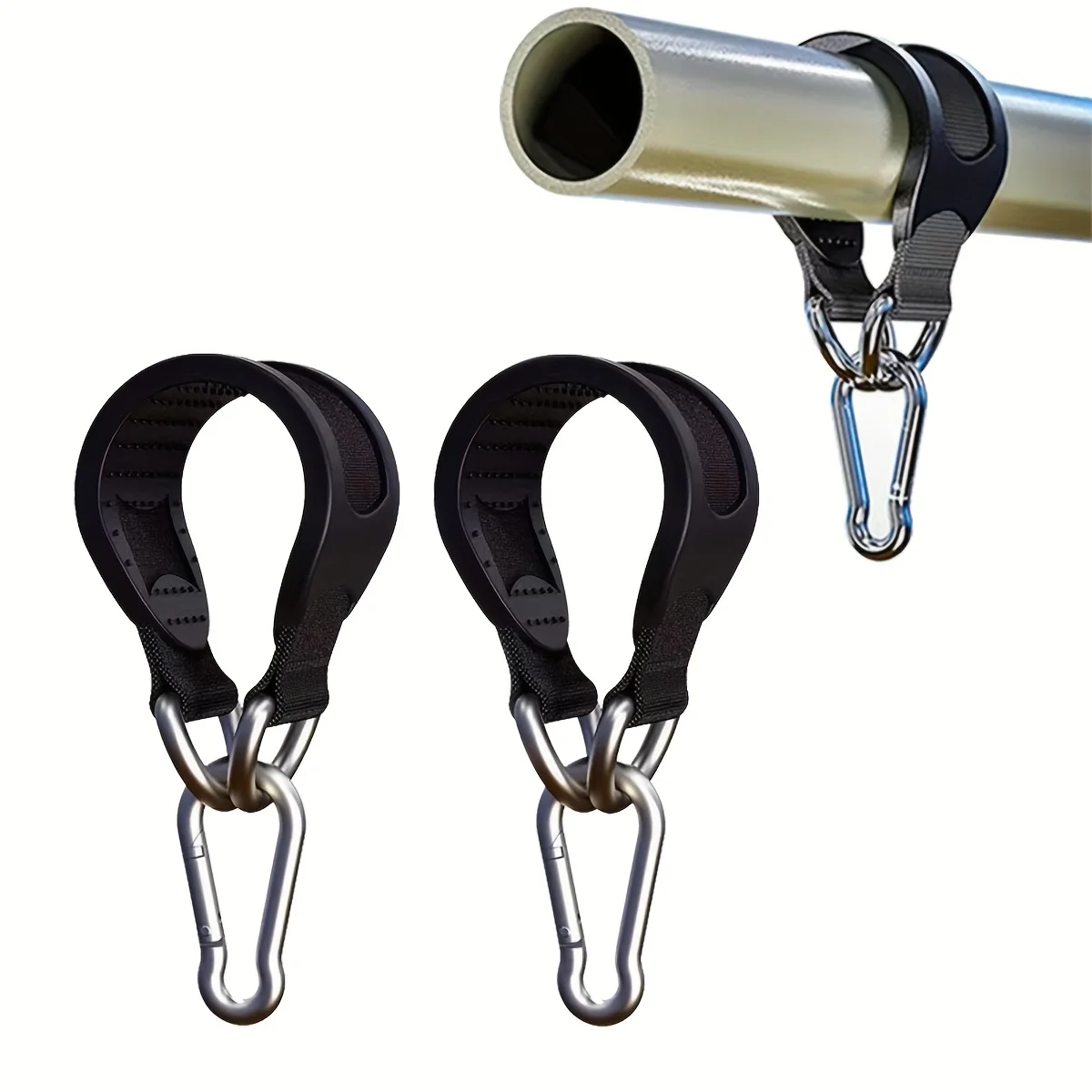 2 stücke 10 Zoll Multifunktionale Anti-Slip Sicherheit Gürtel Fitness Ring Horizontale Bar Doppel-Schicht Gürtel Sandsack Schaukel verbindung Gürtel