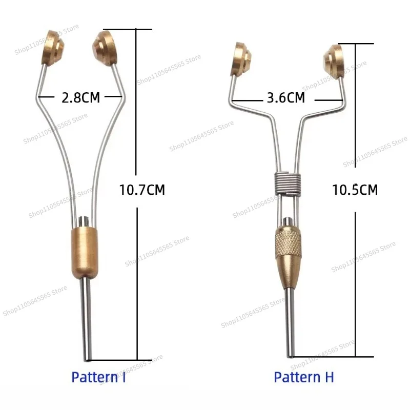 For Brass Foot Fly Binding Shuttle Core Frame Adjustable Elastic Fly Binding Tool