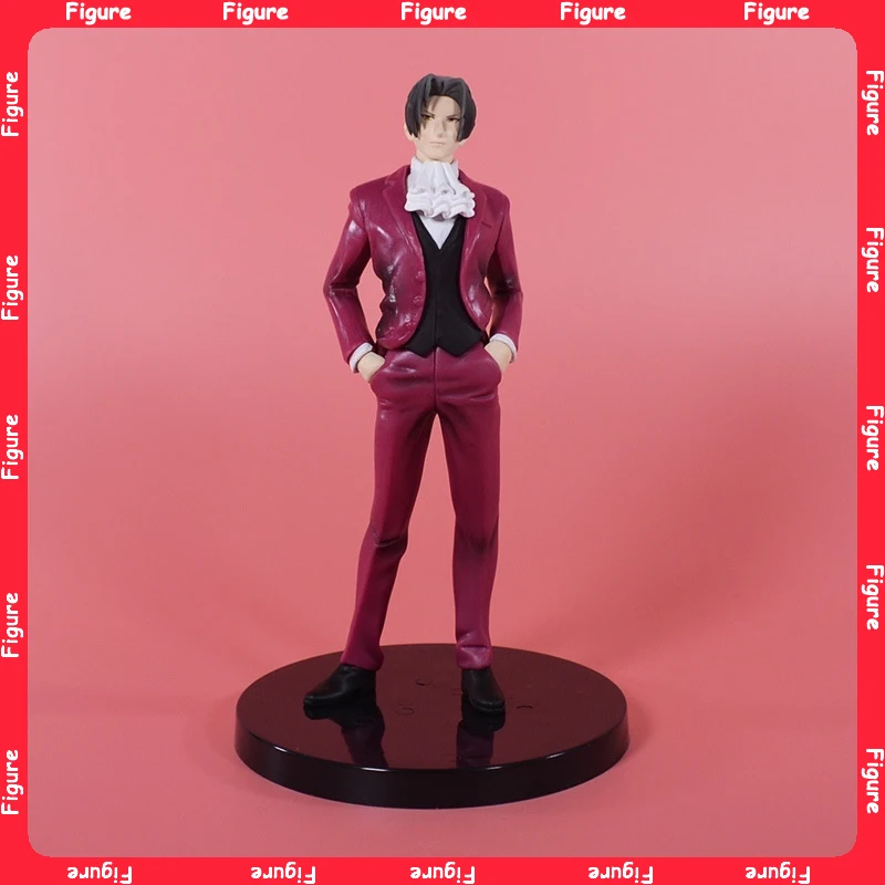 

18CM Anime Gyakuten Saiban Mitsurugi Reiji Action Figure Game Doll PVC Model Standing Naruhodo Ryuichi Collectible Toys Gifts