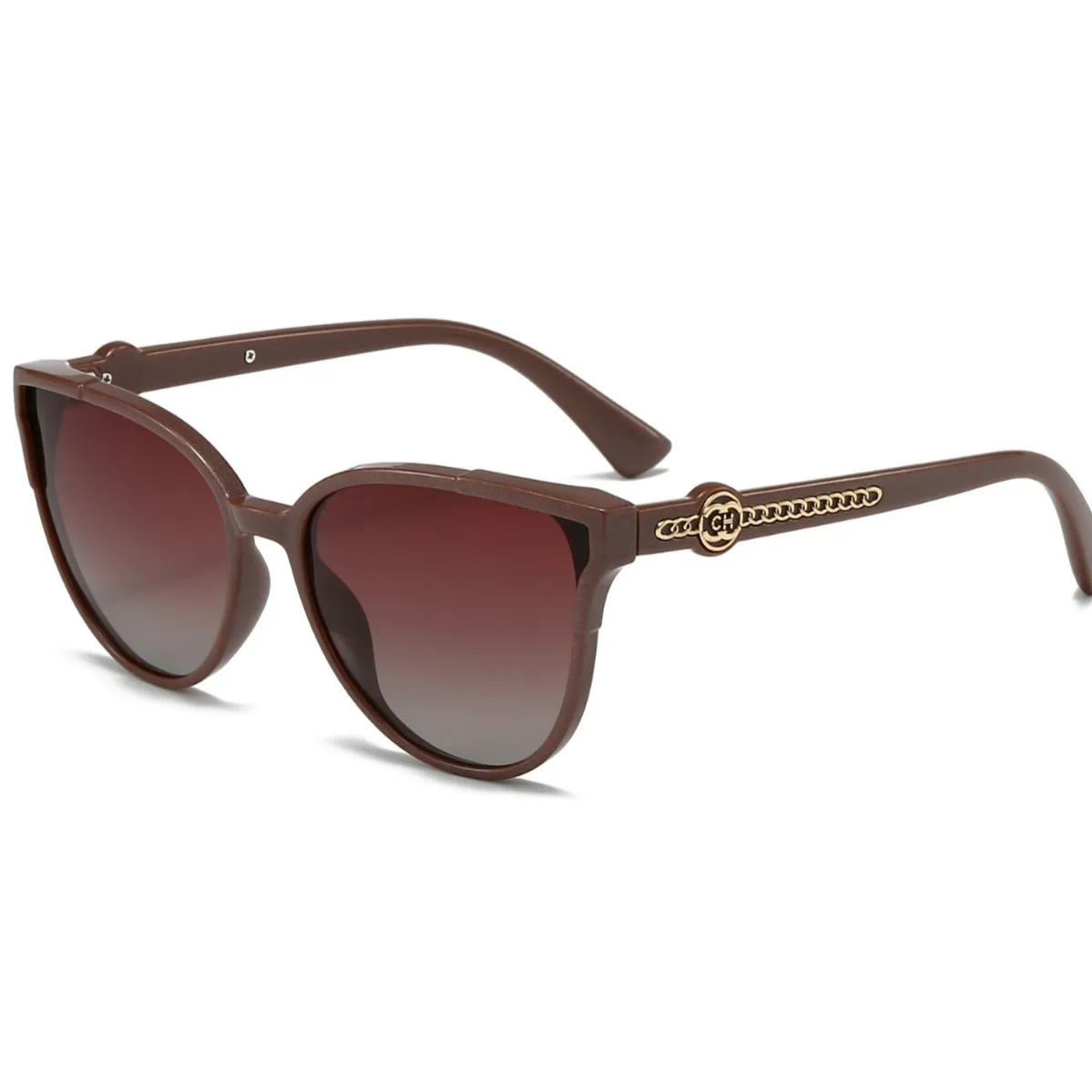 2025 New Cat Eye Polarized Sunglasses - Street Fashion Oversized Frame, Trendy Thin Face Design UV400 Protection Sun Shades