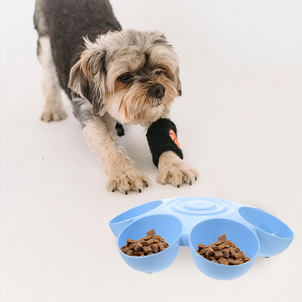 

Pet Feeding Flower Shape 6 Grids Cat Water Food Puppy Bowls Basin Multi functional Pet Supplies Small Dog Food Bowl Travel Dog