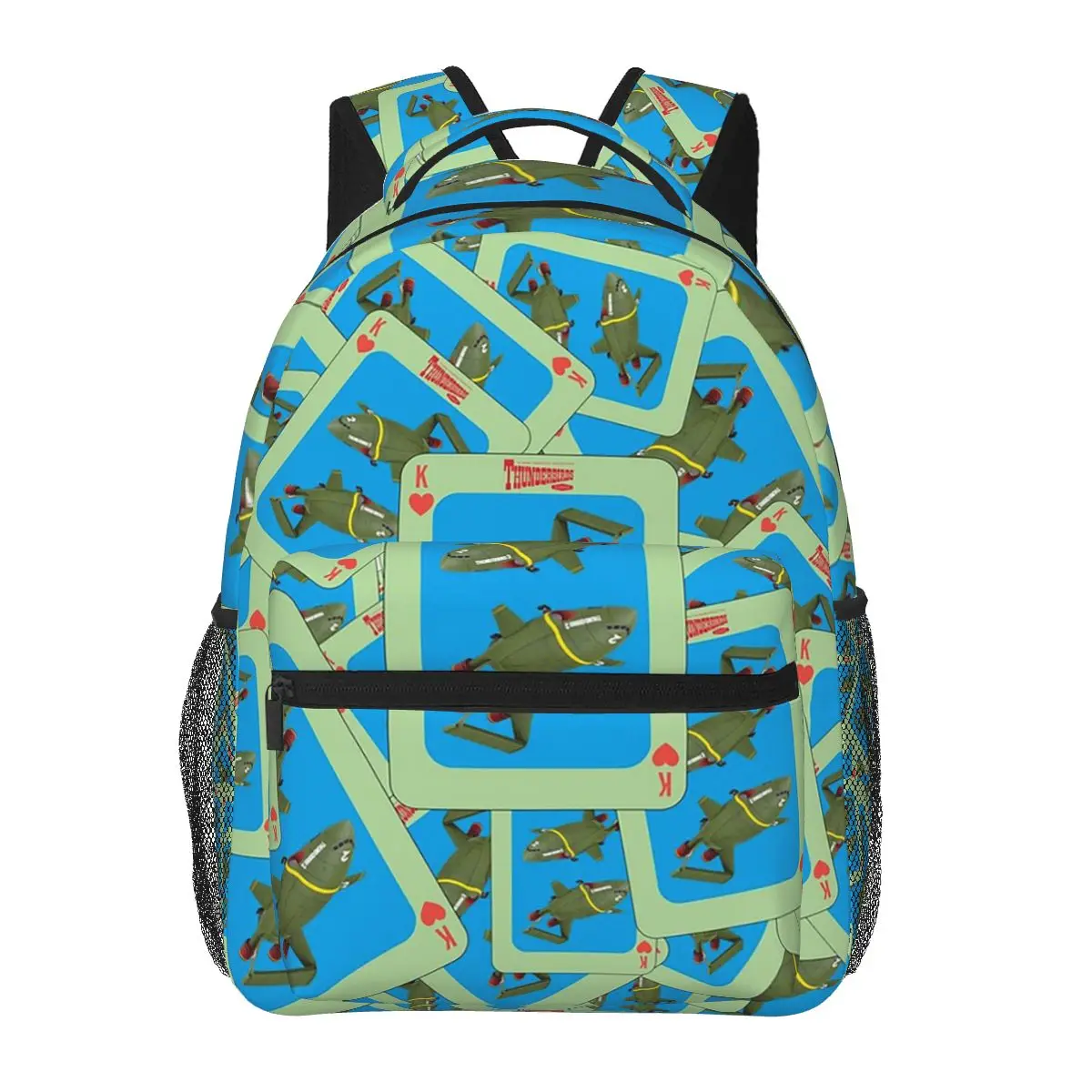 Thunderbird 2, Retro Series By Gerry Anderson Student Backpack School Bag Hiking Travel Daypack Fashion Bookbag Shoulder Bags