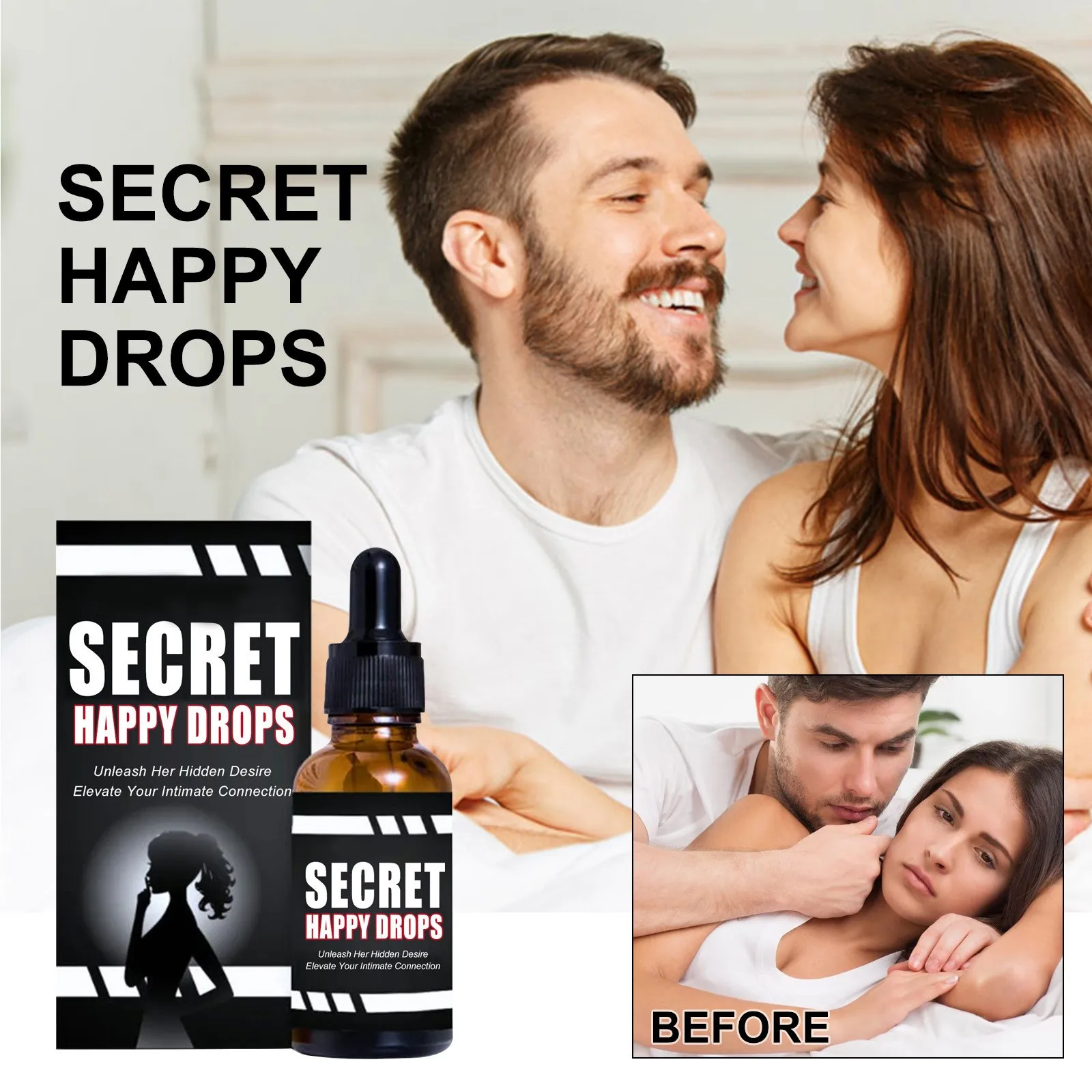 30ml Body Care Drops, Body Health, Vitality, Physical And Mental Pleasure, Secret-Happiness Drops