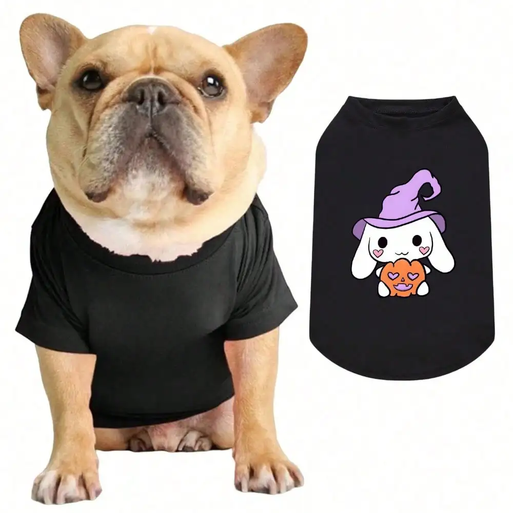 Camiseta estampada para mascotas hecha de material de fibra, adecuada para ocio, entretenimiento, ropa para perros y gatos en interiores y exteriores.