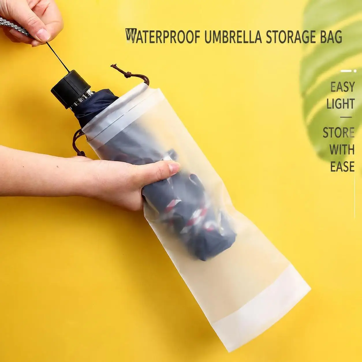 10 Piece Reusable Waterproof Umbrella Storage Bag With Drawstring Closure For Wet Folding Travel Home And Daily Use Carrier