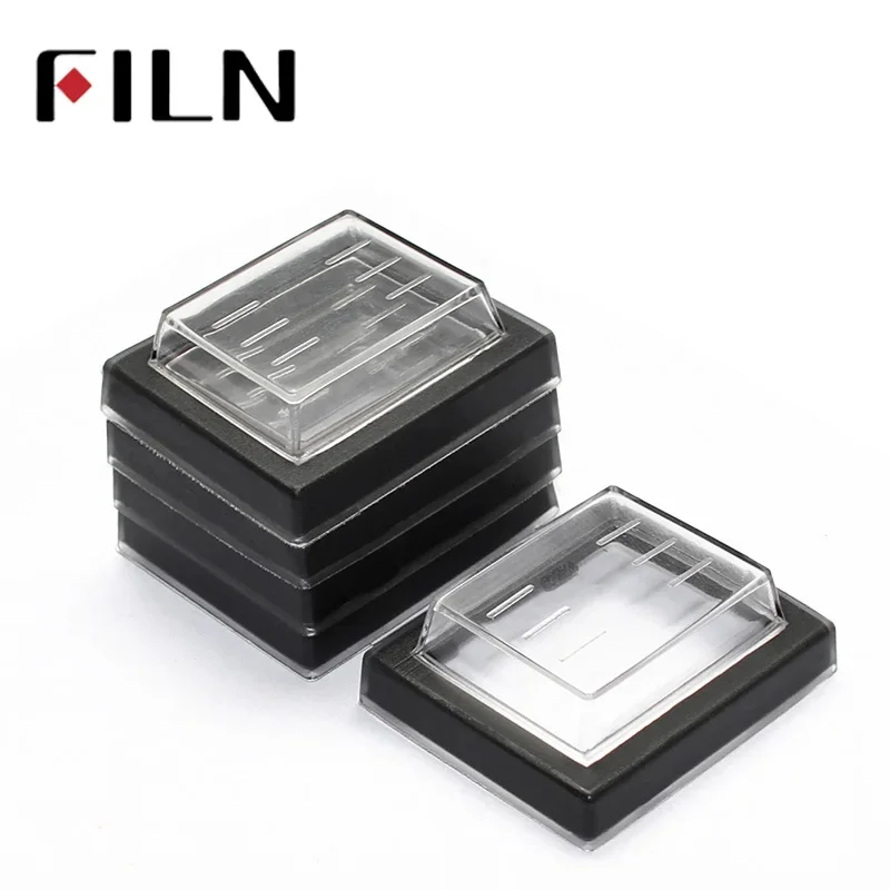 Waterproof Protect Cover Rectangle Cap for KCD Rocker Switches 5 Pcs 25x32mm Mounting Hole Rectangle Clear Silicone