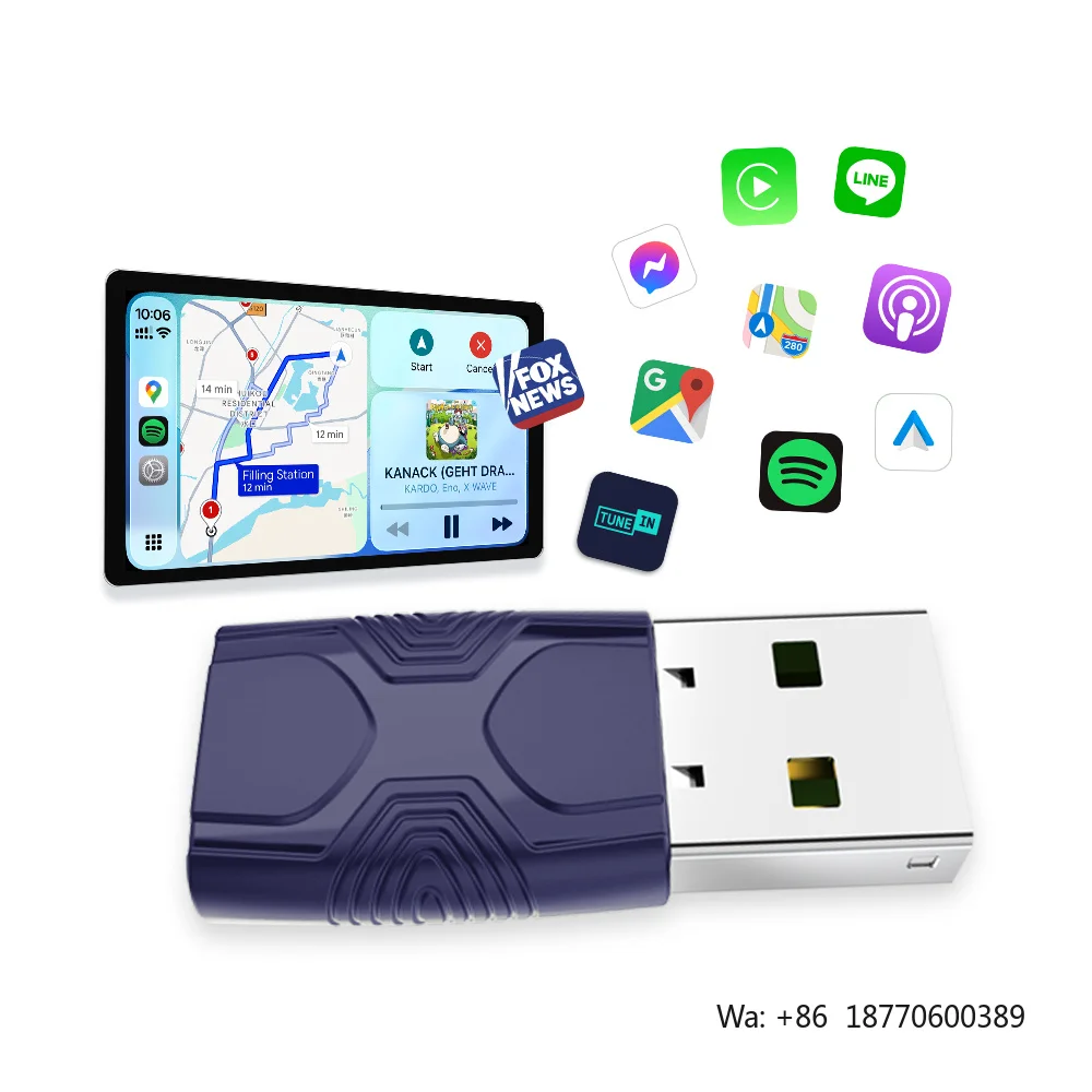 2 System in Car Music Ota Upgrade Carlinkit Ultra Wireless Carplay Android Per Auto Media Play Box Adapter for Apple 98% Module