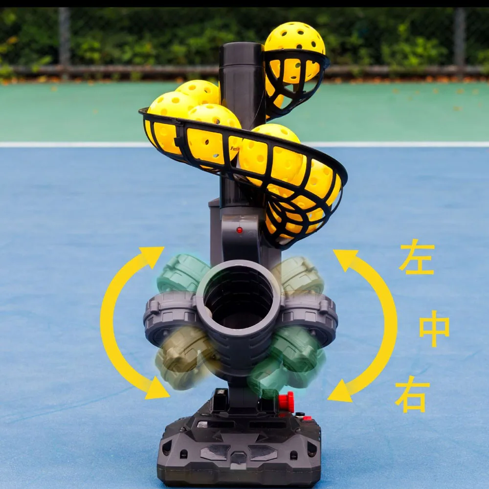 Baseball Serves Auto Swing for Forehand Backhand TrainingPickleball Automatic Launcher Adjustable Speed Spin Angles Dinks Chops