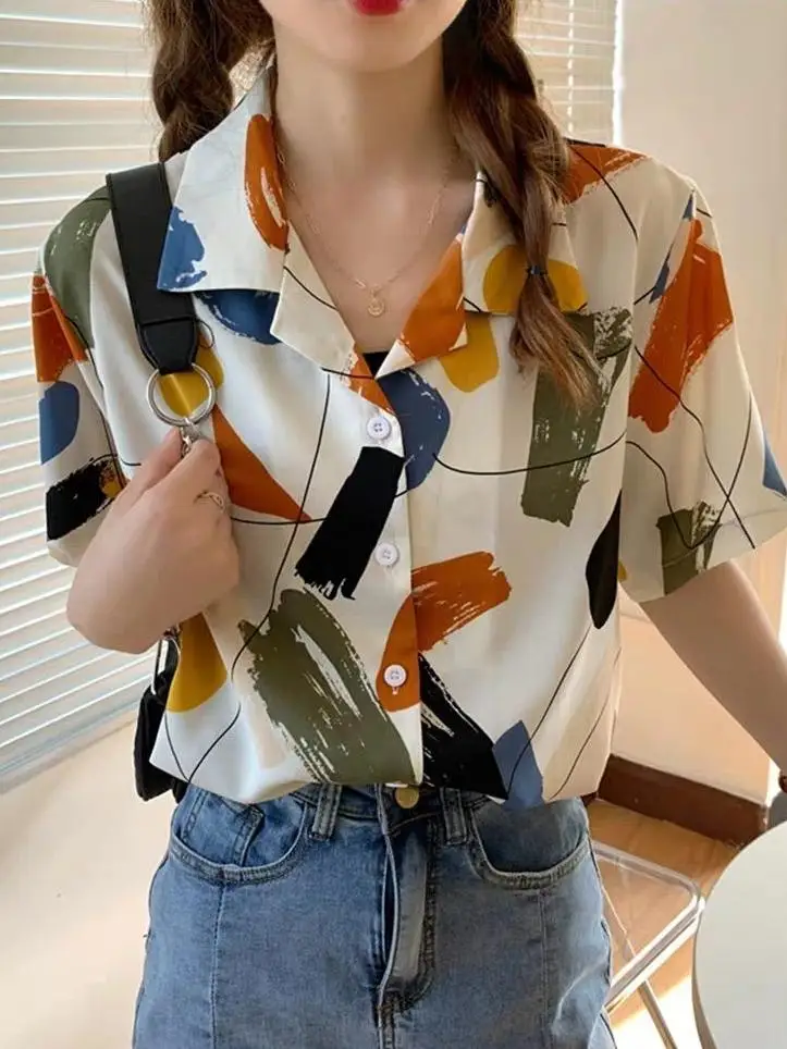 

Polka Dot Satin Blouses Women Relax Fit Lantern Sleeve Office Style Ideal for Spring Minimalist Workwear or Evening Gatherings