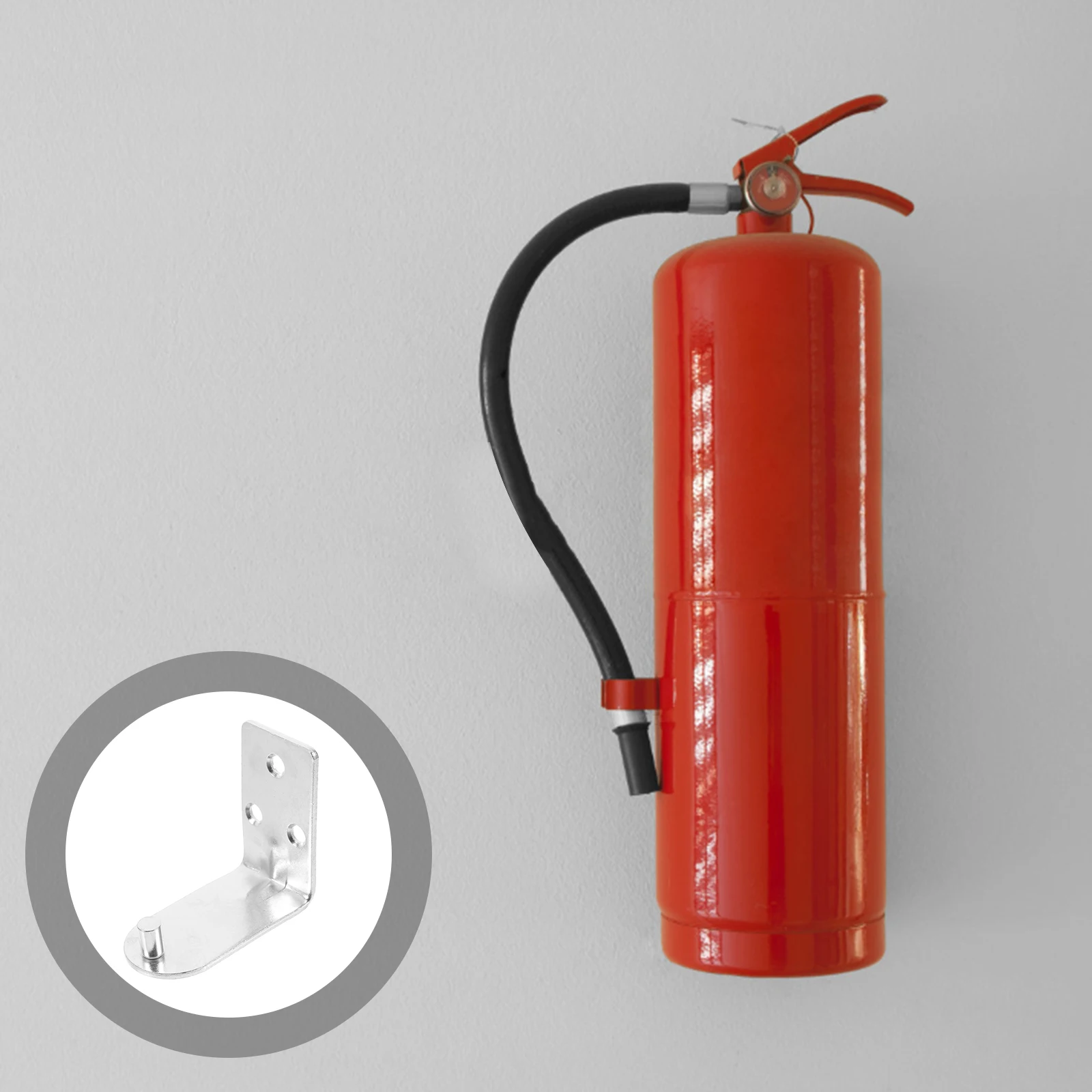 

Fire Extinguisher Hook L Shaped Iron Bracket Compact Silver Color Mount Suitable Accessories Fire Rack