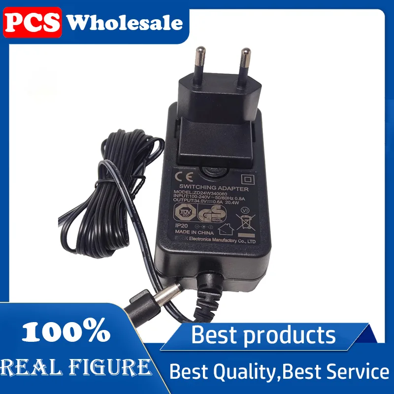 original ZD24W340060 power supply ADAPTS to European standard charger 34V0.6A 20.4W