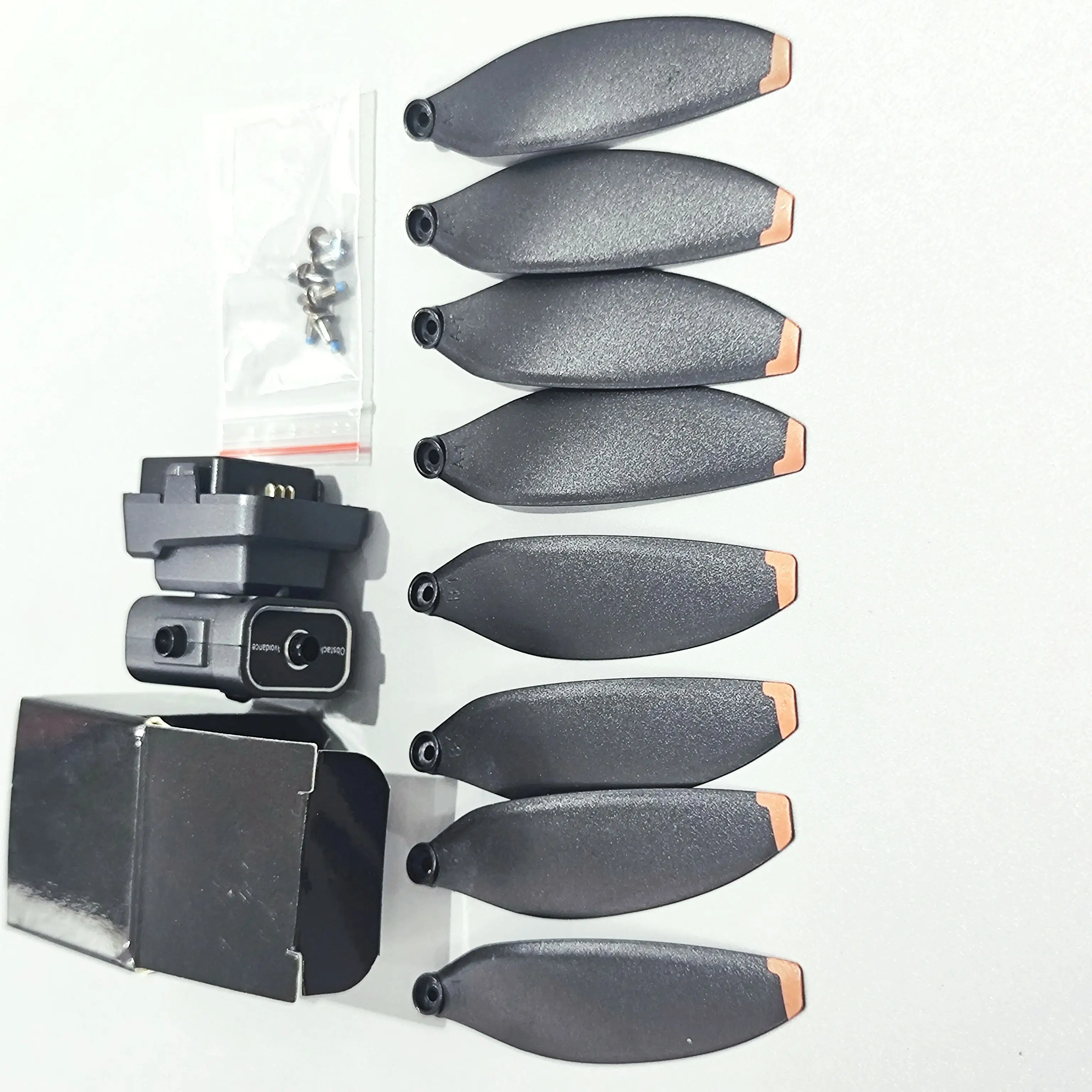 Infrared Obstacle Avoidance + CW CCW Propeller Blade Accessories 8PCS Maple Leaf Wing Fan for V198MAX V198 PRO MAX RC Drone