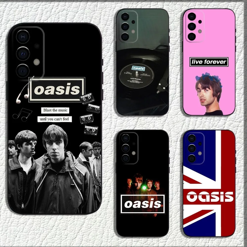 O-Oasis-s Band Phone Case For Samsung Galaxy A13,A21s,A22,A31,A32,A52,A53,A71,A80,A91 Soft Black Shell