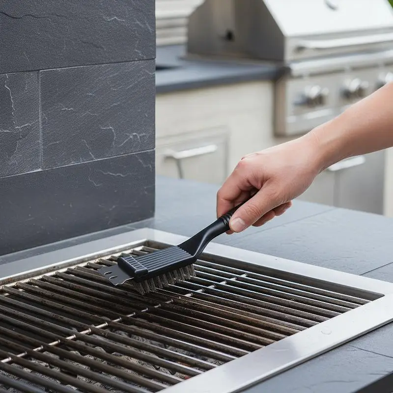Stainless Steel Grill Cleaner Brush with Extra Strong Wire for BBQ Outdoor Use