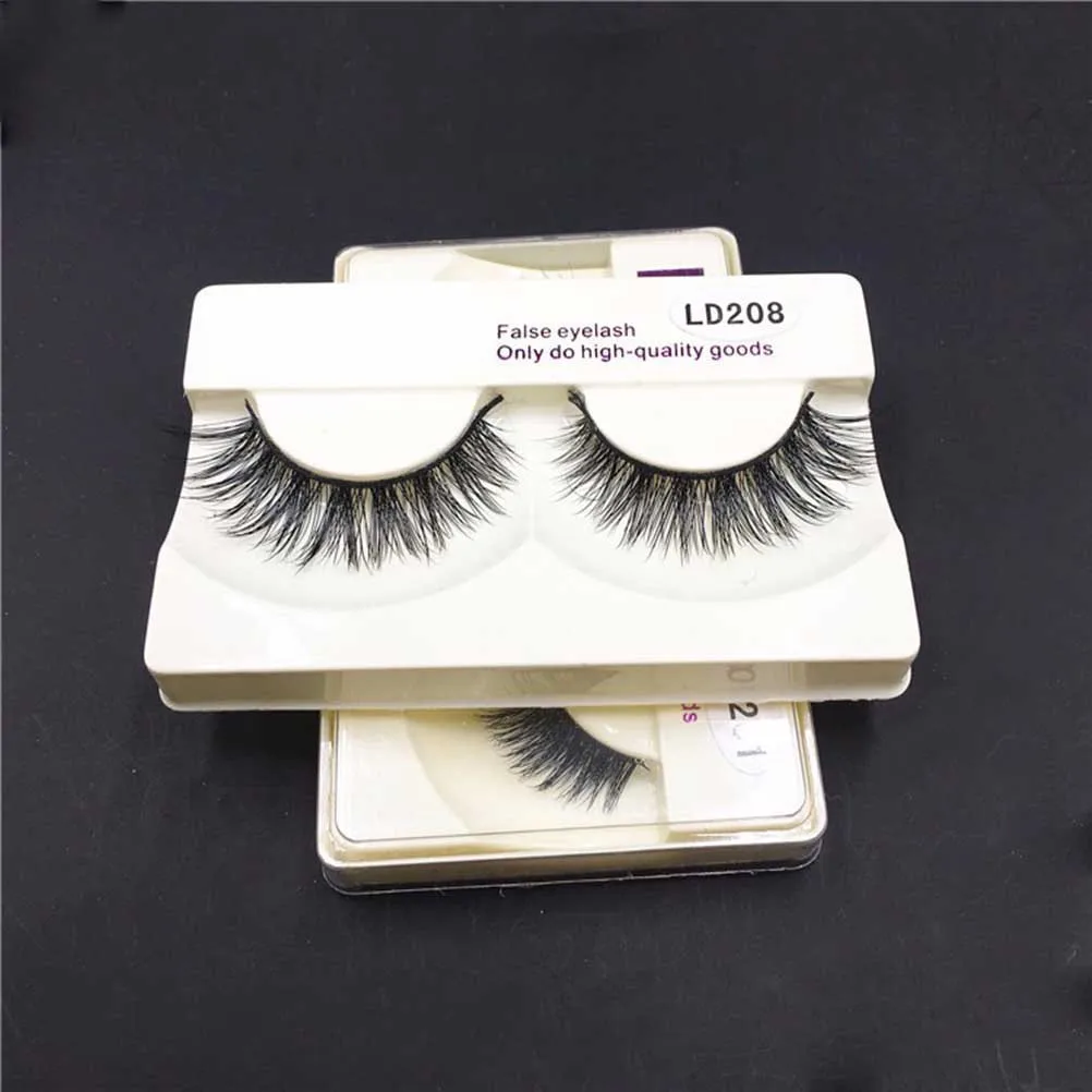 คู่ขนตาปลอมระดับพรีเมียม ขนตาปลอมสไตล์ธรรมชาติหนาและยาวสำหรับผู้หญิง อ่อนโยนต่อดวงตา ใช้งานง่าย ถอดออกได้ง่าย