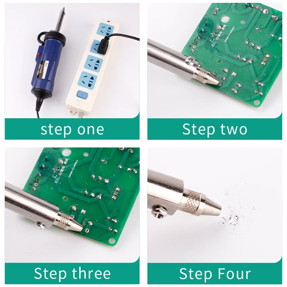 LUXIANZI 110V/220V Powerful Electric Desoldering Pump Desolder Gun Vacuum Removal Tool Weld Suction Tin Soldering Sucker Pen