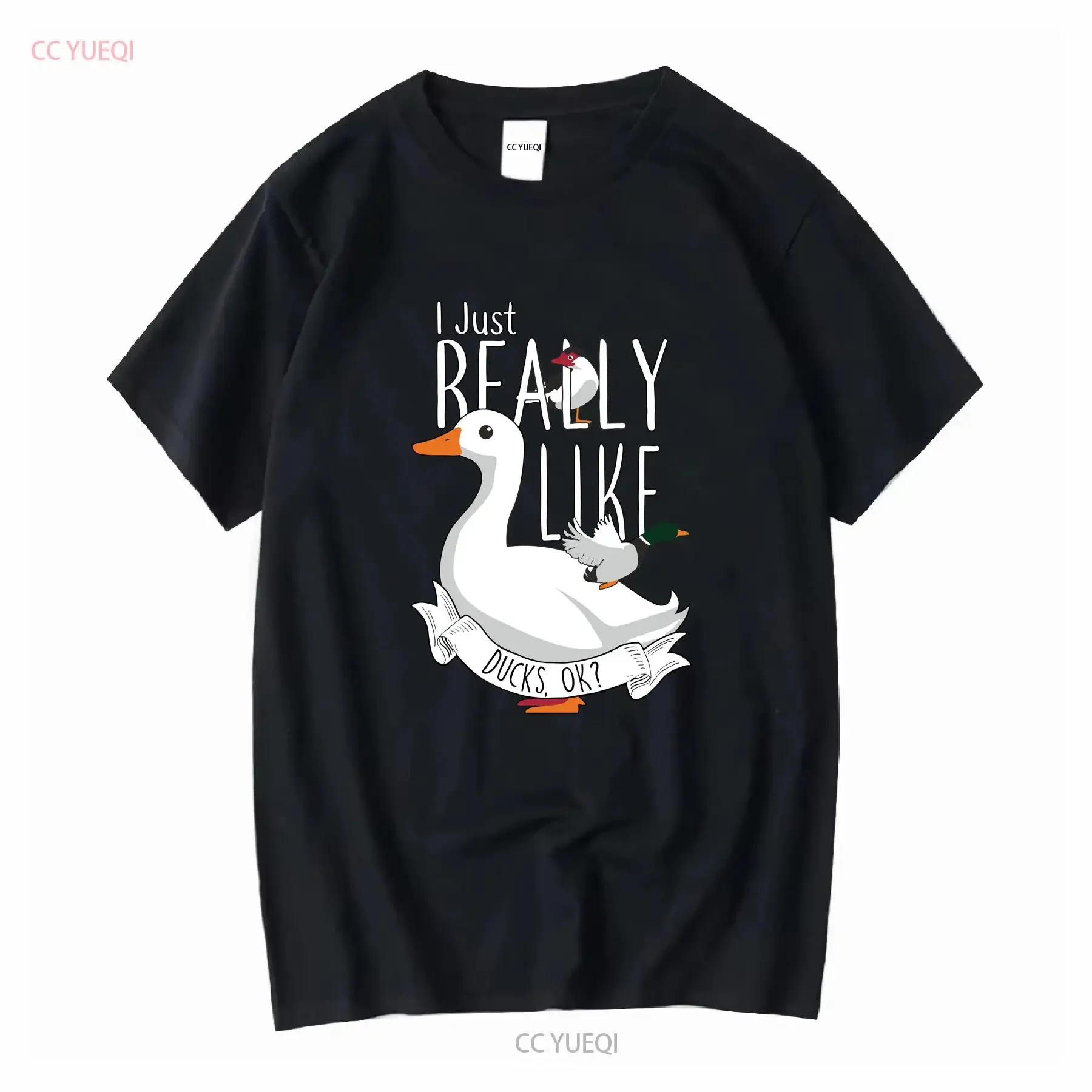 Camiseta divertida de pato Pekin Lover Cute Bird Muscovy Mallard White Pet Farming Farmer manga larga o corta vintage Lavado Unisex