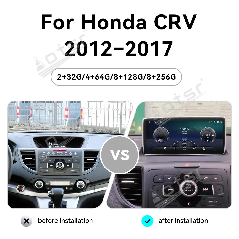 Car Multimedia Automotive Player For Honda CRV 2012 2013 2014 2015 2016 2017 Android Carplay GPS Navi Car Radio Stereo Head unit