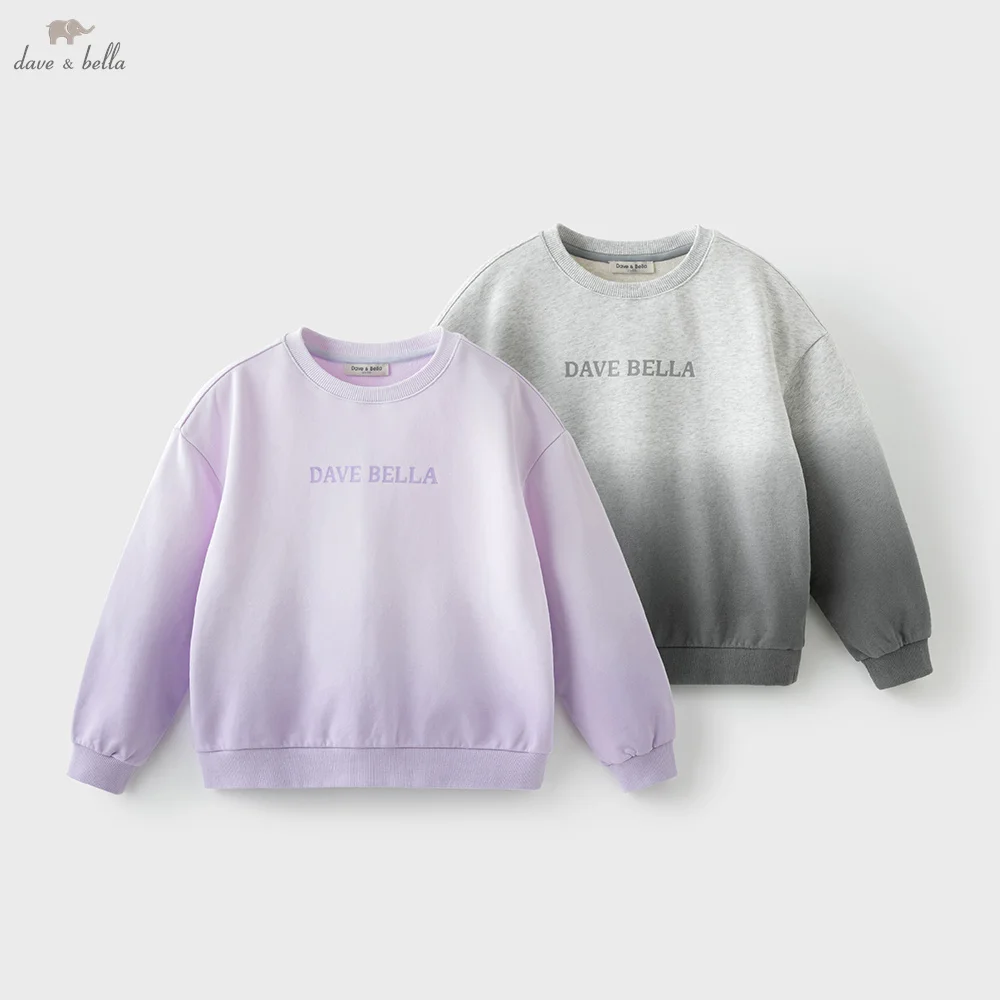 Dave Bella Boys Girls Long Sleeve Pullover Sweatshirt Children Autumn Spring T-shirt Coat Kids Sportswear Clothing DK3252781