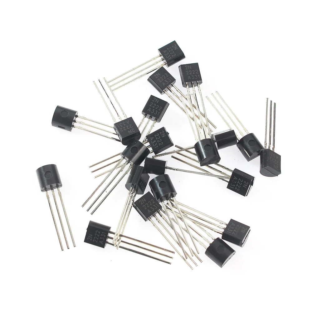 100pcs 5-Type TO-92 Transistor Kit  NPN, PNP 2N2222, 2N3904, 2N3906, 2N5401, 2N5551 for Arduino DIY Amplifier and Switch