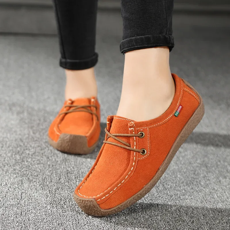 Women Flats Fashion Casual Sneakers 2024 Autumn New Comfortable Female Casual Walking Footwear Fashion Large Size Loafers Shoes