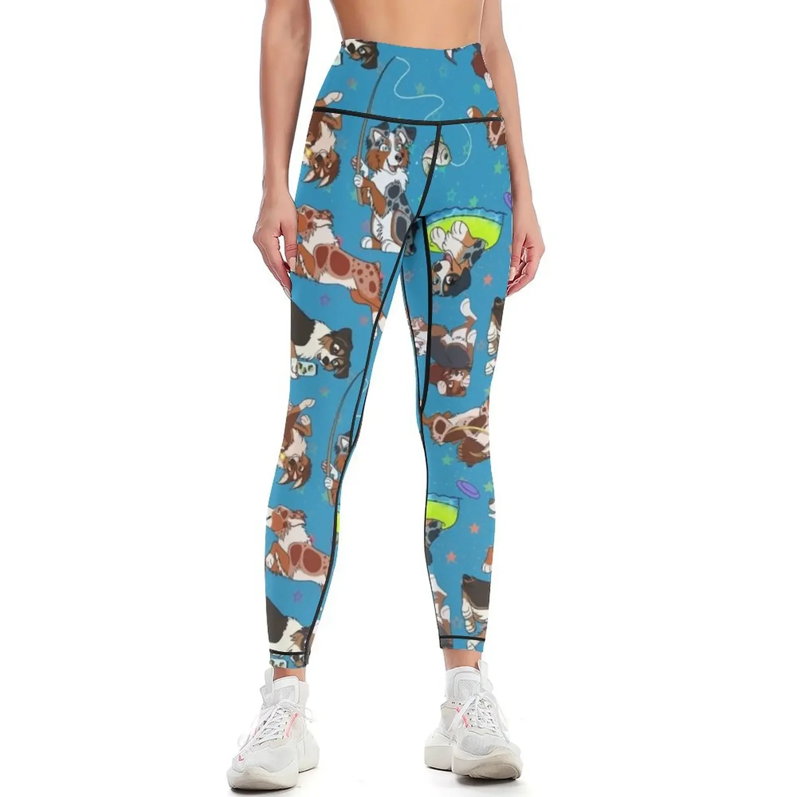 

Miniature American Shepherd Summer Pattern Leggings gym clothing Sports pants for Sweatpants Womens Leggings