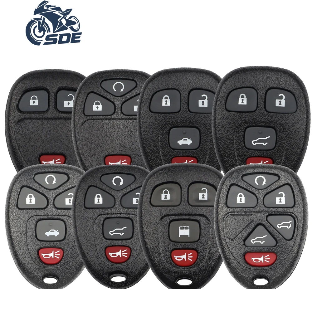 

SDE 4/5/6Buttons Remote Entry Remote Car Key Fob Shell OUC60270 KOBGTO4A forGMC Chevrolet Cadillac 2007-15 No battery holder