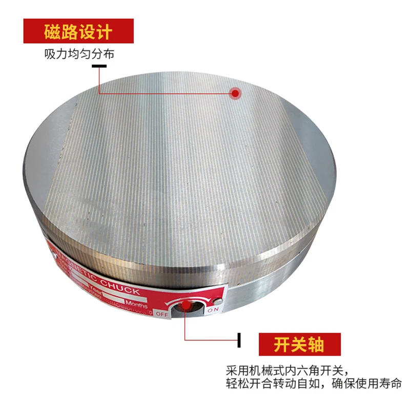 160mm Permanent Magnetic Chuck Surface grinder Fine Pole Magnetic Chuck Magnet CNC EDM Grinding Machine Tool