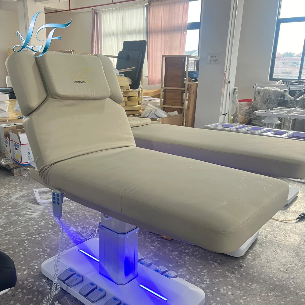 Luxury Electric Beauty Bed For Eyelash Facial Massage Treatment Professional Salon Practical Furniture