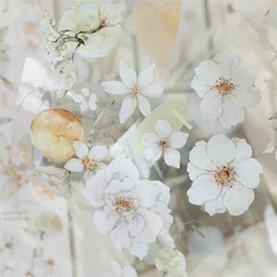 XiaoBaiJia Studio Vintage Greens Plant Fruit Floral Washi PET Tape DIY Card Making Scrapbooking Plan Decorative Sticker