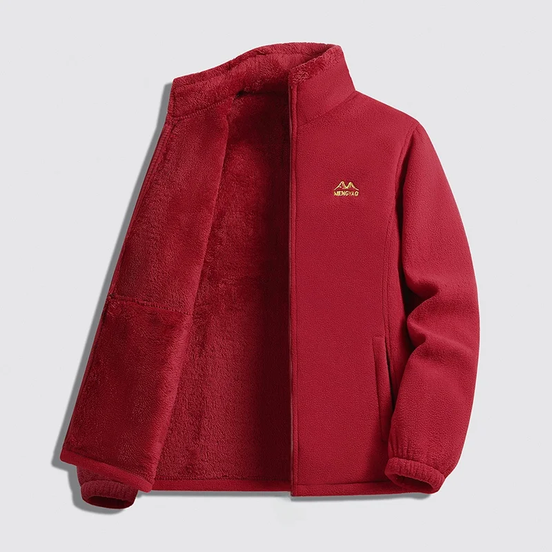 

Теплая женская куртка Thiened Fce Jaet с воротником-стойкой на молнии для мам, осенне-зимняя, модная, из полиэфирного волокна