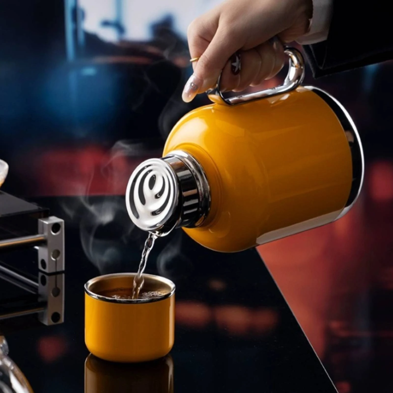 

Insulated Tea Insulated Beverage Container Side Handle Tea Brewing Insulated Beverage Container Vacuum Insulated Bottle Portable