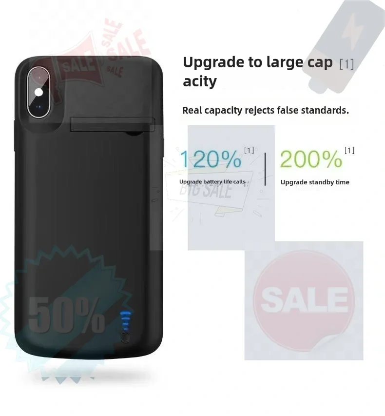 Battery Charger Case for IPhone 12 11 Pro Max 12 Mini Power Bank Charging Case with Audio for IPhone X XS Max XR 6 S 6s 7 8 Plus