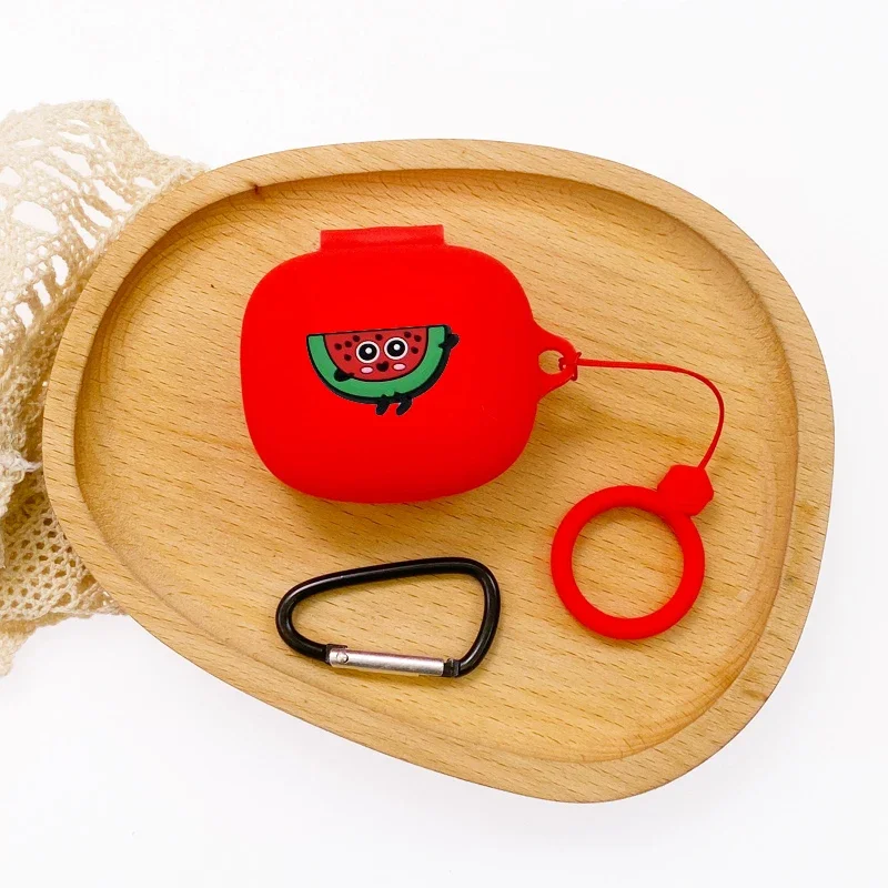 漫画の電話ケース,サウンドコアp40i用のかわいい花の耐衝撃性イヤホンプロテクター,シリコン,心のこもった電話ボックス