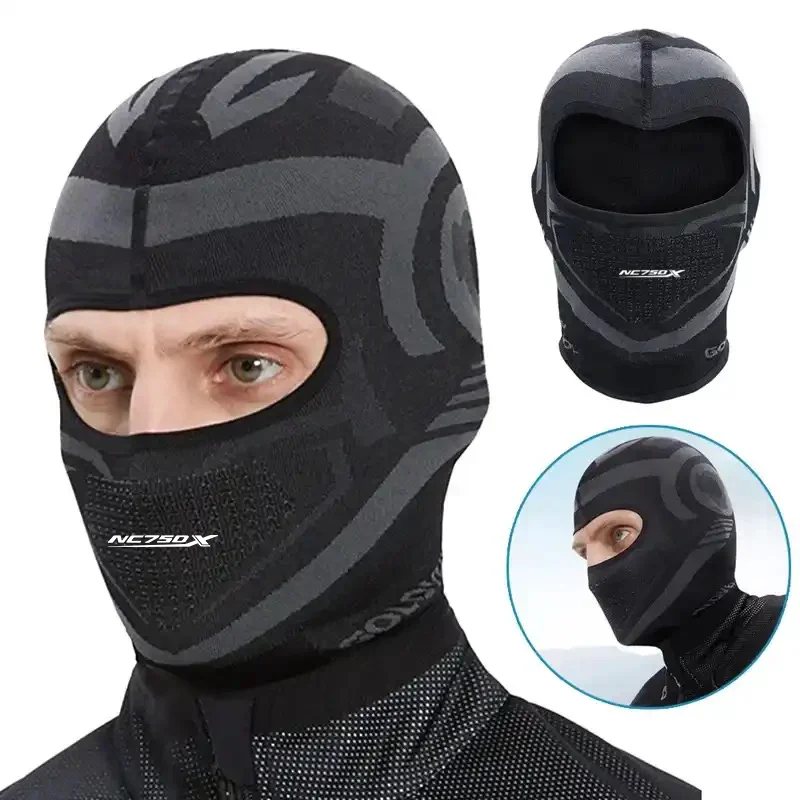 Balaclava Warm Mask Full Face For HONDA NC750X NC 750X NC750 X Motorcycle Cycling Bike Scarf Hat Casco Moto Helmet Hood