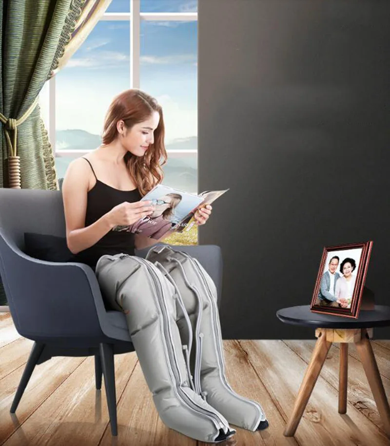 HANRIVER 220 فولت هوائي مدلك الساق العجل مدلك تدليك العلاج آلة باديكير موجات الهواء المنزلية التلقائي