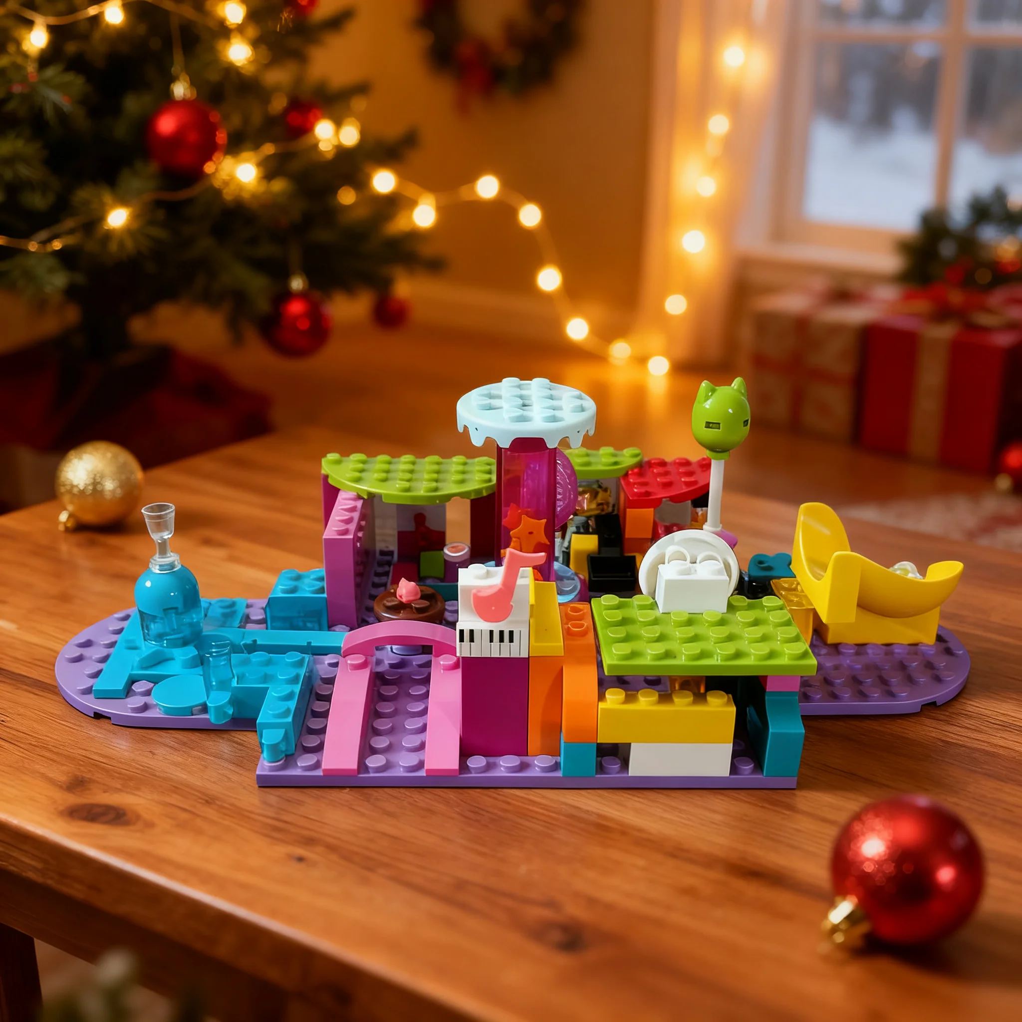 150pcs MOC Gabby's Dollhouse 10797-Gabby's Water Park Model Building Blocks Art DIY Collection Creative Brick Birthday Craft
