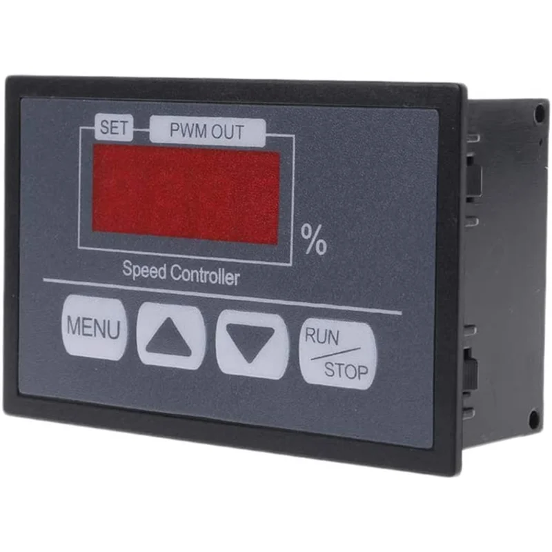 6-60V Pwm Dc Motor Speed Controller with Digital Display Panel Button Governor